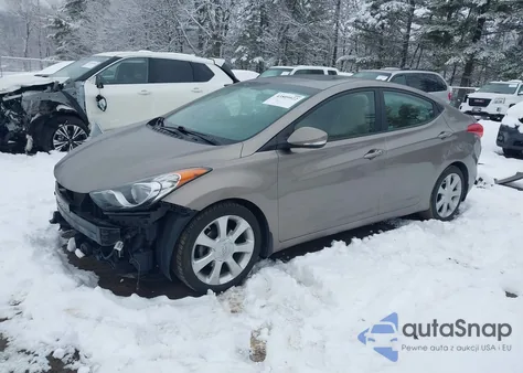 2013 Hyundai Elantra Limited from USA, damaged, VIN 5NPDH4AE0DH234708
